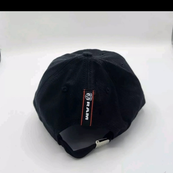 Dodge Ram Black Trucker Hat Cap Back Metal Clasp One Size New - Picture 4 of 6